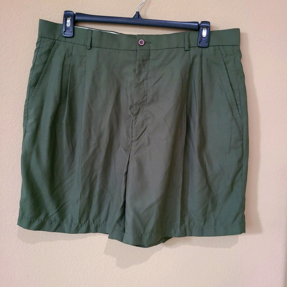 Olive Green Langert shorts